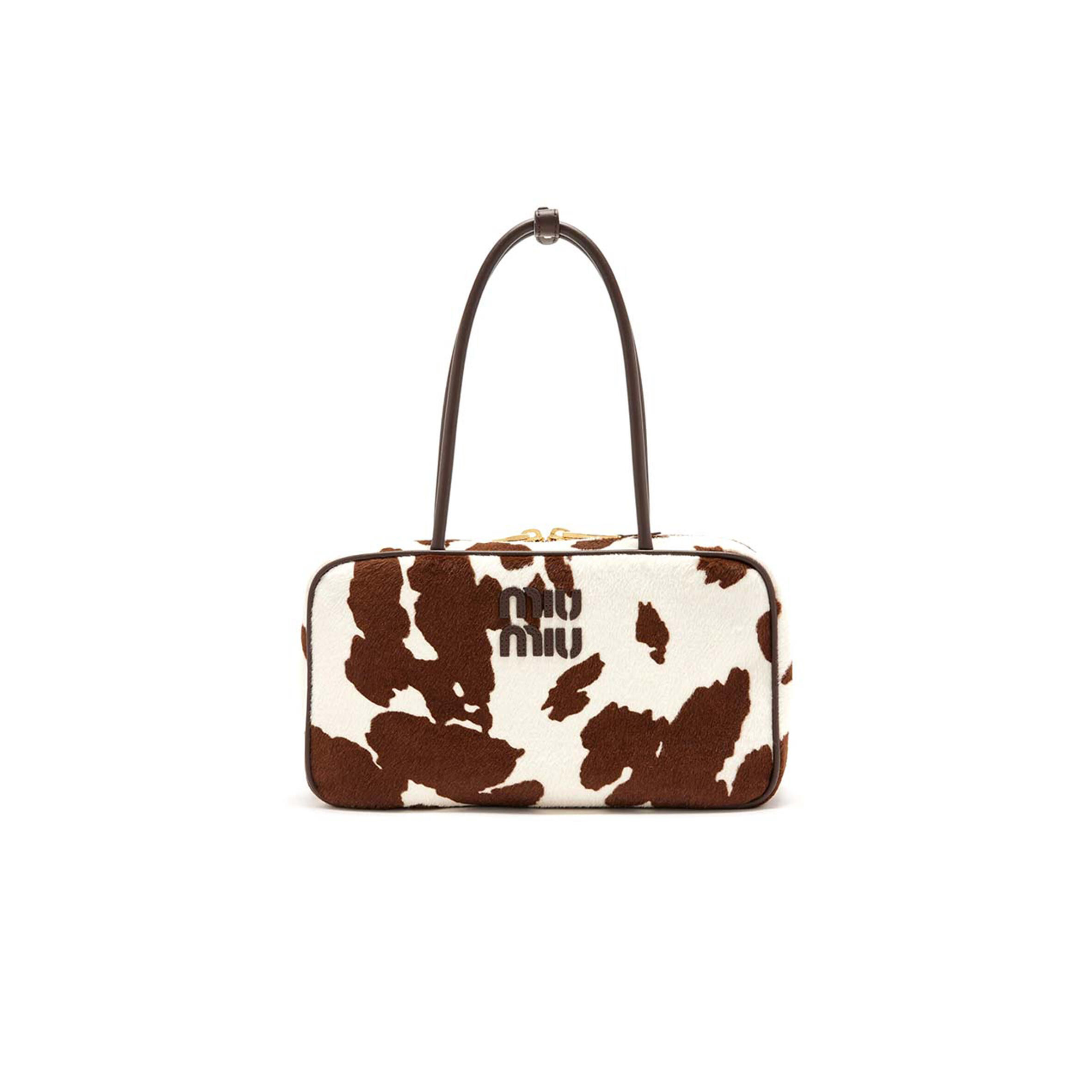 MIU MIU PRINTED LEATHER BEAU BAG 5BB172 (29*17*9cm)